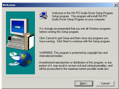 ABIT VL6 - Appendix G. Installing the VIA PCI Audio Drivers for Windows® 2000 - 6