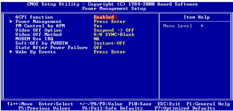 ABIT VL6 - 3-6. Power Management Setup Menu - 2