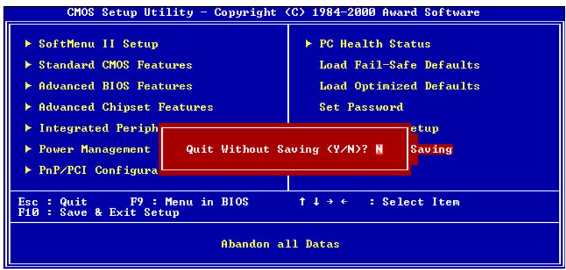 ABIT VL6 - 3-13. Exit Without Saving - 1