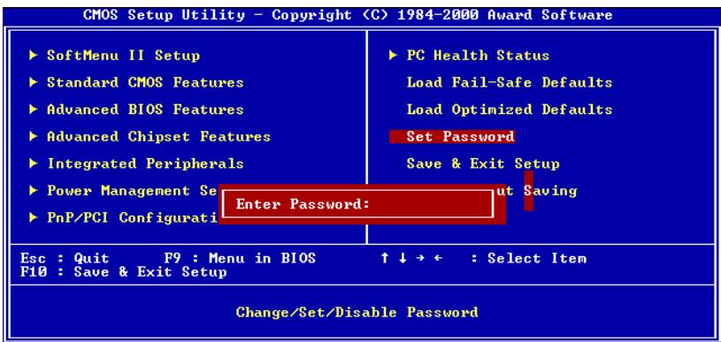 ABIT VL6 - 3-11. Set Password - 1