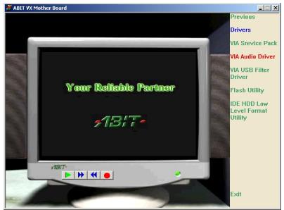 ABIT VL6 - Appendix G. Installing the VIA PCI Audio Drivers for Windows® 2000 - 3