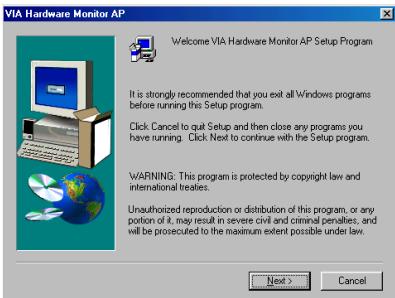 ABIT VP6 - Appendix F. Installing the VIA Hardware Monitor System - 4