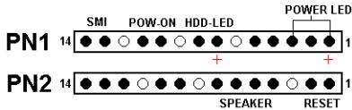 ABIT VP6 - (10). PN1 and PN2 Headers - 2