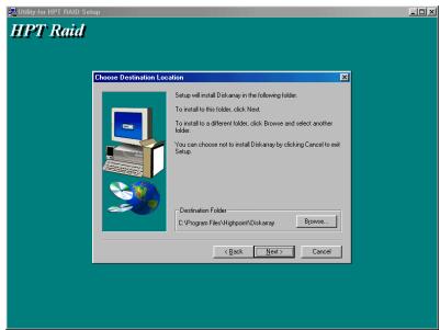 ABIT VP6 - 5-5. HPT370 Disk Array Utility Installation Guide - 7