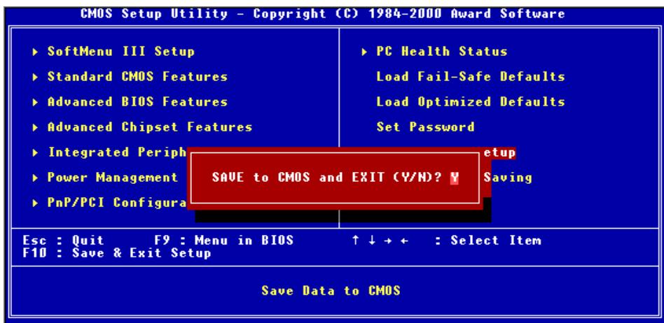 ABIT VP6 - 3-12. Save & Exit Setup - 1