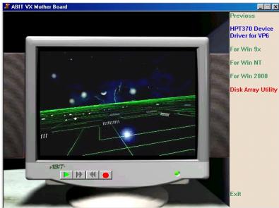 ABIT VP6 - 5-5. HPT370 Disk Array Utility Installation Guide - 3