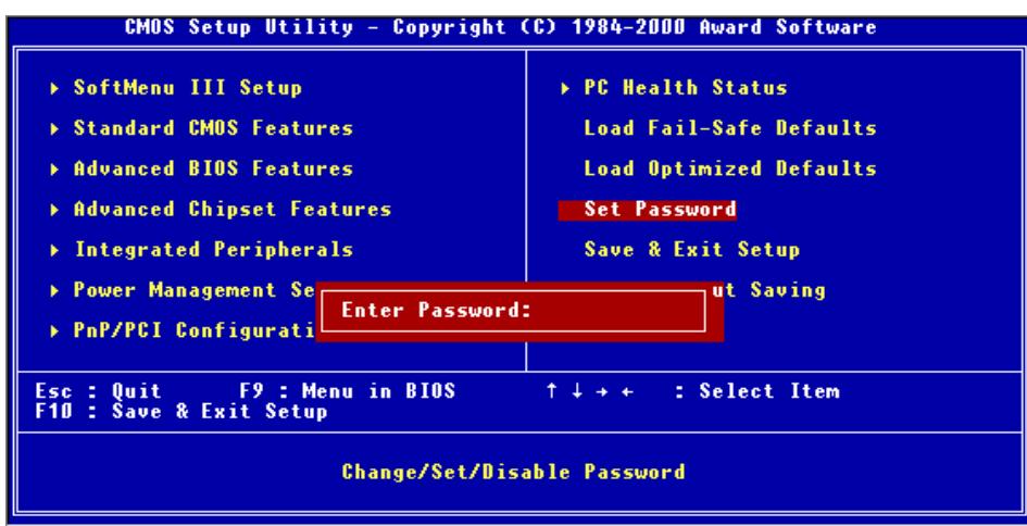 ABIT VP6 - 3-11. Set Password - 1