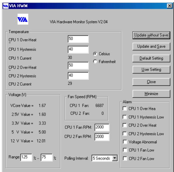 ABIT VP6 - Appendix F. Installing the VIA Hardware Monitor System - 9