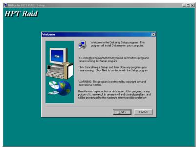 ABIT VP6 - 5-5. HPT370 Disk Array Utility Installation Guide - 5