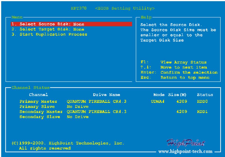 ABIT VP6 - 4-3-3. OPTION 3: Duplicate Mirror Disk - 1