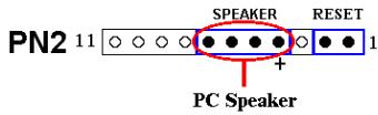 ABIT VT6X4 - PN2 (Pin 4-5-6-7): Speaker Header - 2