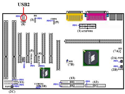 ABIT VT6X4 - SMB1: System Management Bus Connector - 1