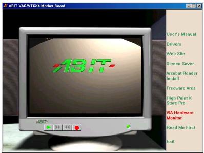 ABIT VT6X4 - Appendix G Installing The VIA Hardware Monitor System - 1