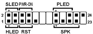 ABIT VT7 - (5). Front Panel Switches & Indicators Headers - 2