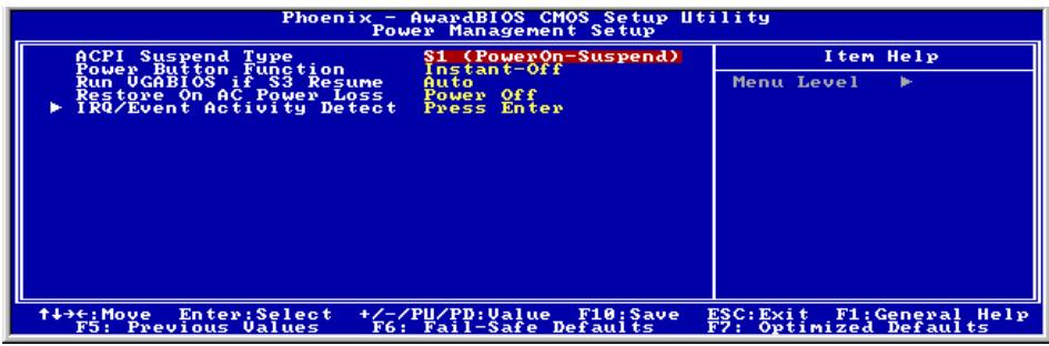 ABIT VT7 - 3-6. Power Management Setup - 1