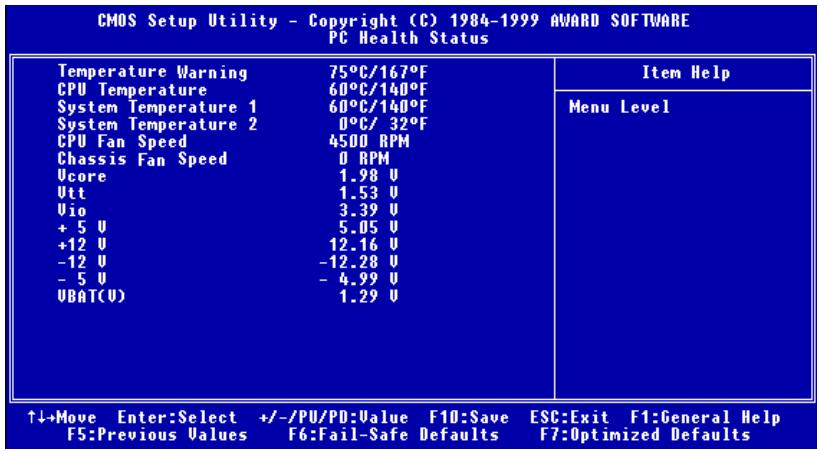 ABIT WX6 - 3-8. PC Health Status - 1