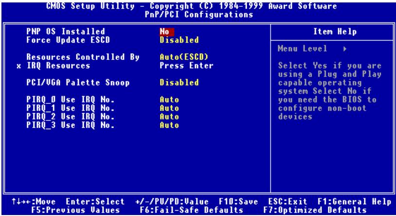 ABIT WX6 - 3-7. PnP/PCI Configurations - 1