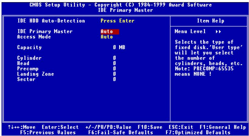 ABIT WX6 - IDE Primary Master / Slave and IDE Secondary Master / Slave: - 1