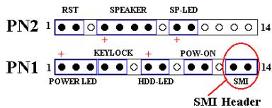 ABIT WX6 - PN1 (Pin 13-14): Hardware Suspend Switch (SMI Switch) Header - 1