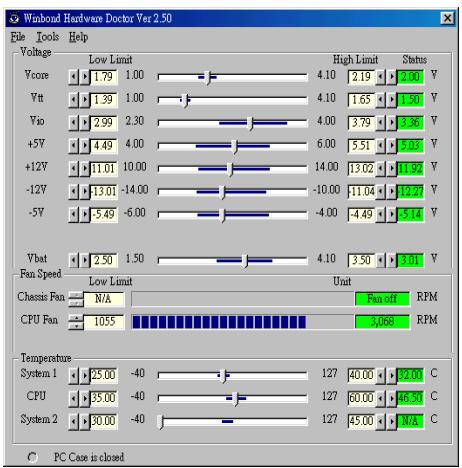 ABIT WX6 - Appendix H Hardware Monitoring Function (Installing the Winbond Hardware Doctor Utility) - 6