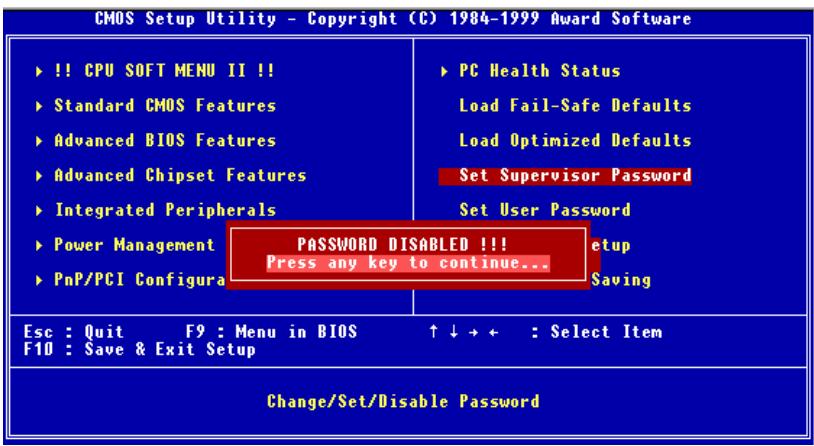 ABIT WX6 - password DISABLED. - 1