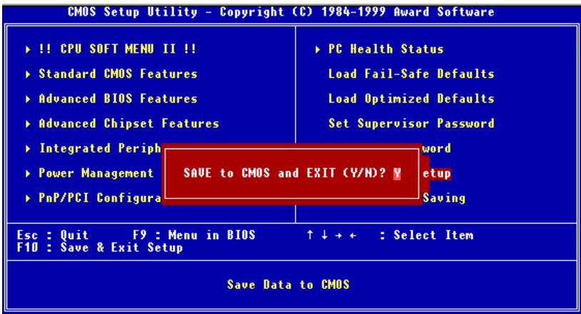 ABIT WX6 - 3-12. Save & Exit Setup - 1