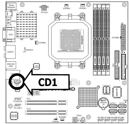 ABIT AN-M2 - Internal Audio Connectors - 1