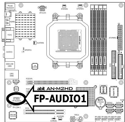 ABIT AN-M2 - Front Panel Audio Connection Header - 2