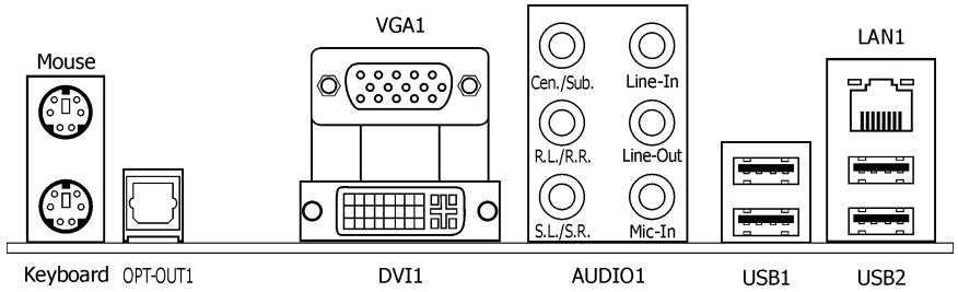 ABIT AN-M2 - Connecting Rear Panel I/O Devices - 1