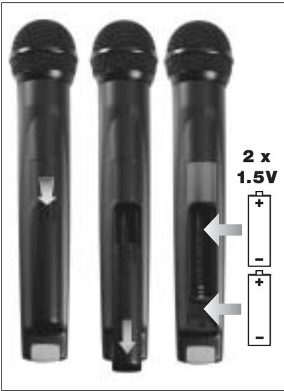 AKG HT 40 - Colocary ensayar las pilas - 1