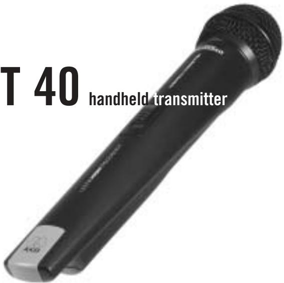 AKG HT 40 - 40 handheld transmitter - 1