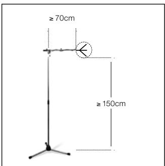 AKG SPC 4 - Montagem num tripé de chão - 1