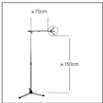 AKG SPC 4 - Montaggio su supporto da pavimento - 1