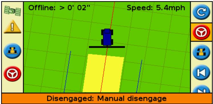 TRIMBLE EZ-GUIDE 500 LIGHTBAR - System warnings - 1