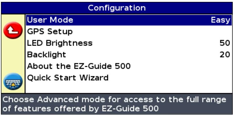 TRIMBLE EZ-GUIDE 500 LIGHTBAR - Lightbar configuration - 1