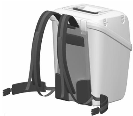 TRIMBLE S - Storing the Carrying Straps - 4