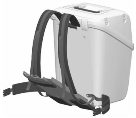 TRIMBLE S SERIES TOTAL STATION - Storing the Carrying Straps - 3