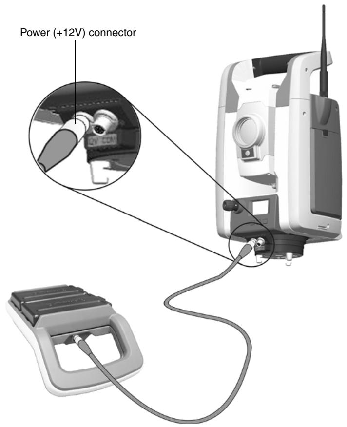 TRIMBLE S SERIES TOTAL STATION - Connecting the Trimble Multi Battery Adapter - 2