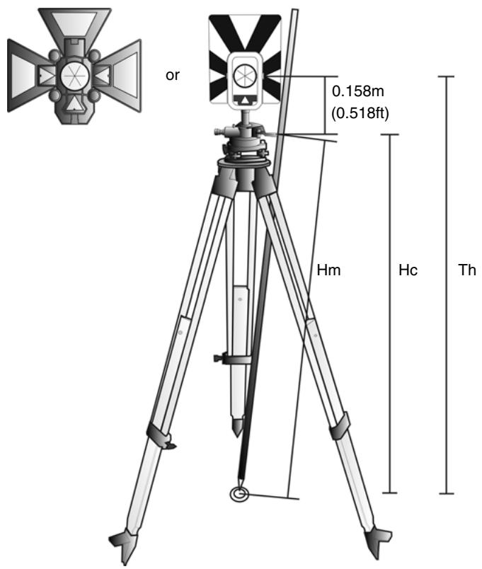 TRIMBLE S SERIES TOTAL STATION - Measuring the Target Height - 2