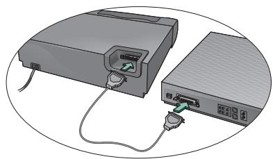 COMPAQ E20 - Connecting the Printer - 3