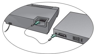 COMPAQ E20 - Connecting the Printer - 2