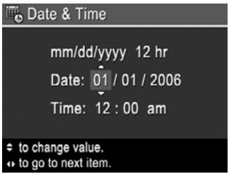 COMPAQ E427 - Set the date and time - 1