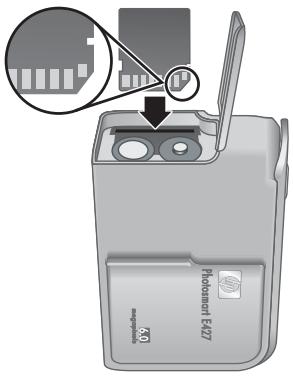 COMPAQ E427 - Install and format an optional memory card - 1