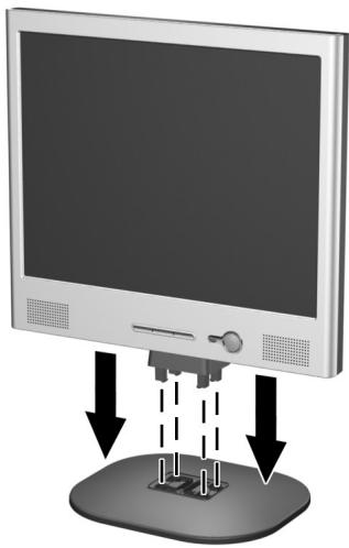COMPAQ F1523 - Installing the Monitor Pedestal - 1