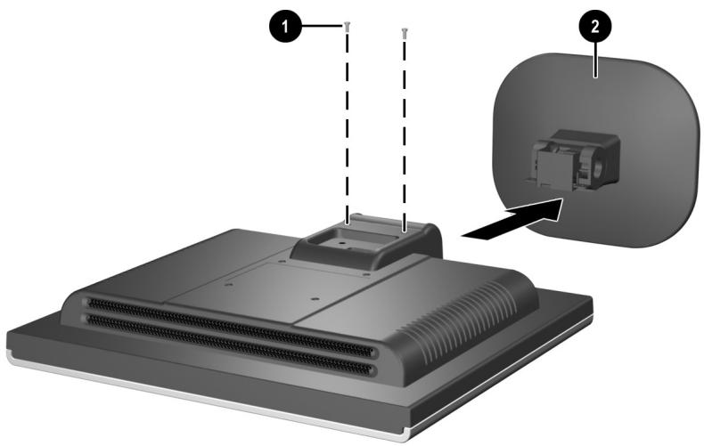 COMPAQ F1723 - Removing the Monitor Base - 3