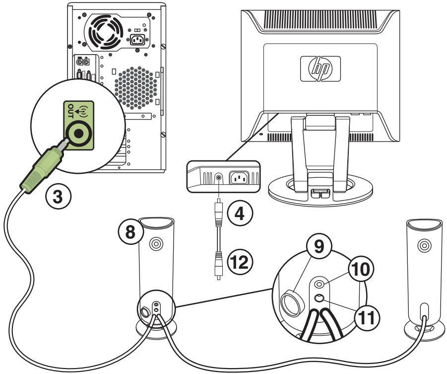 COMPAQ F1905 - To connect audio for the f monitor - 1