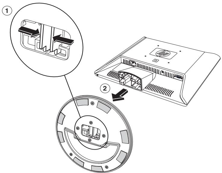 COMPAQ F1905 - Removing the vs Monitor Base - 4