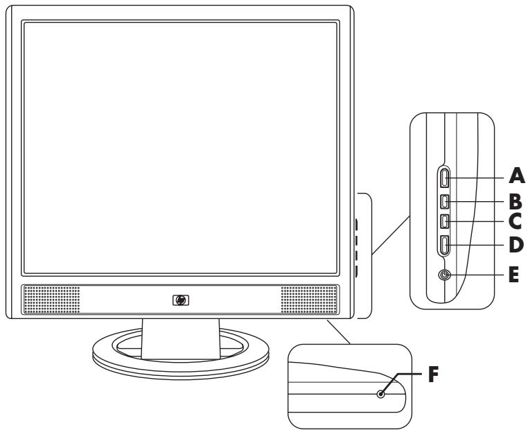 COMPAQ F1905 - Front Panel Components - 1