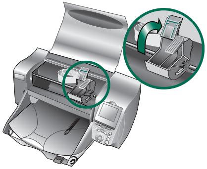 COMPAQ PHOTOSMART 1315 - To install or replace print cartridges: - 1