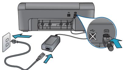 COMPAQ PHOTOSMART D110 - Connect and power on - 1